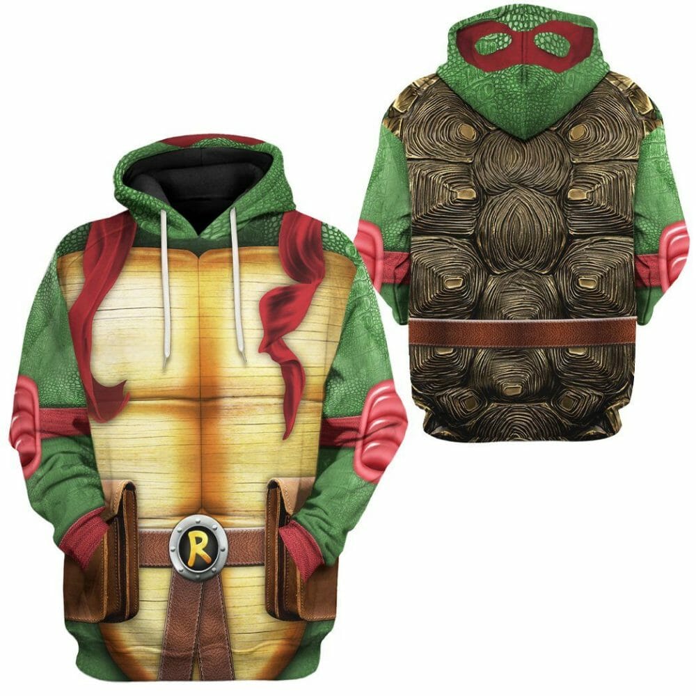 3D Raphael Raph TMNT Cosplay Custom Tshirt Hoodie Apparel