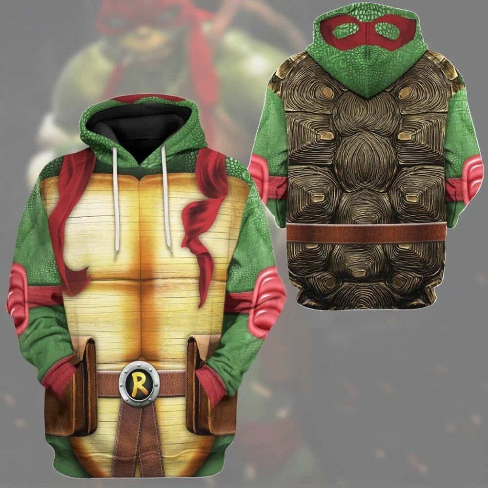 3D Raphael Raph TMNT Cosplay Custom Tshirt Hoodie Apparel