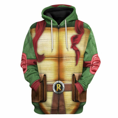 3D Raphael Raph TMNT Cosplay Custom Tshirt Hoodie Apparel