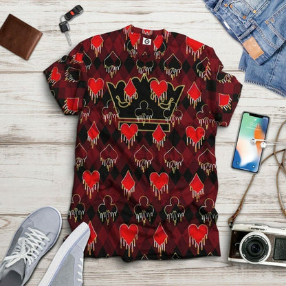  3D King Queen Blackjack Custom Hoodies