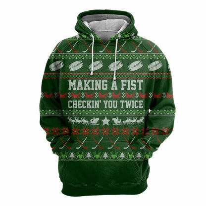  Hockey Christmas - 3D All Over Printed Shirt Tshirt Hoodie Apparel