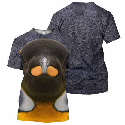  King Penguin- 3D All Over Printed Shirt Tshirt Hoodie Apparel