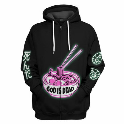 s 3D God is Dead Glow In The Dark Jumper Custom Shirt