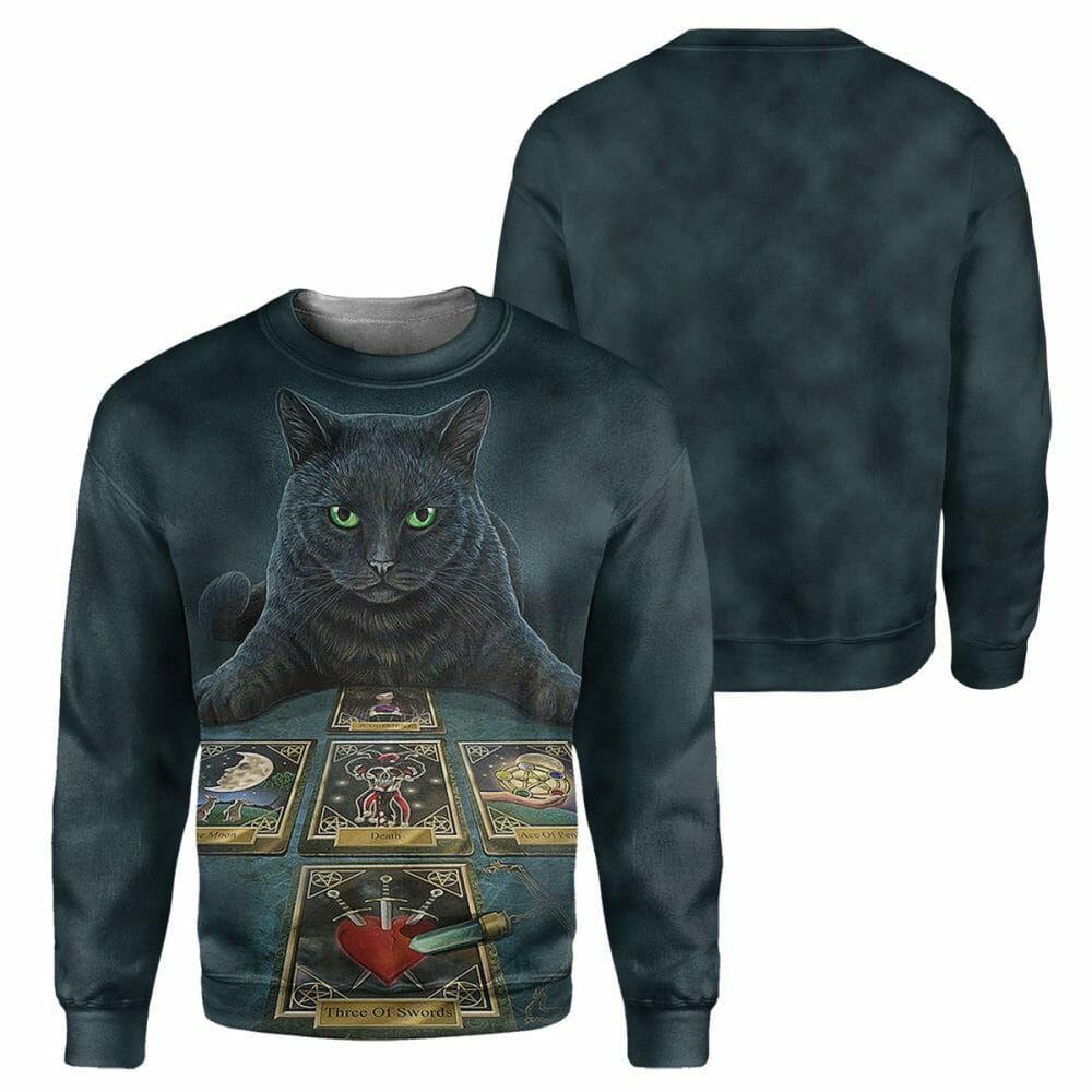 Wicca Black Cat - 3D All Over Printed Shirt Tshirt Hoodie Apparel