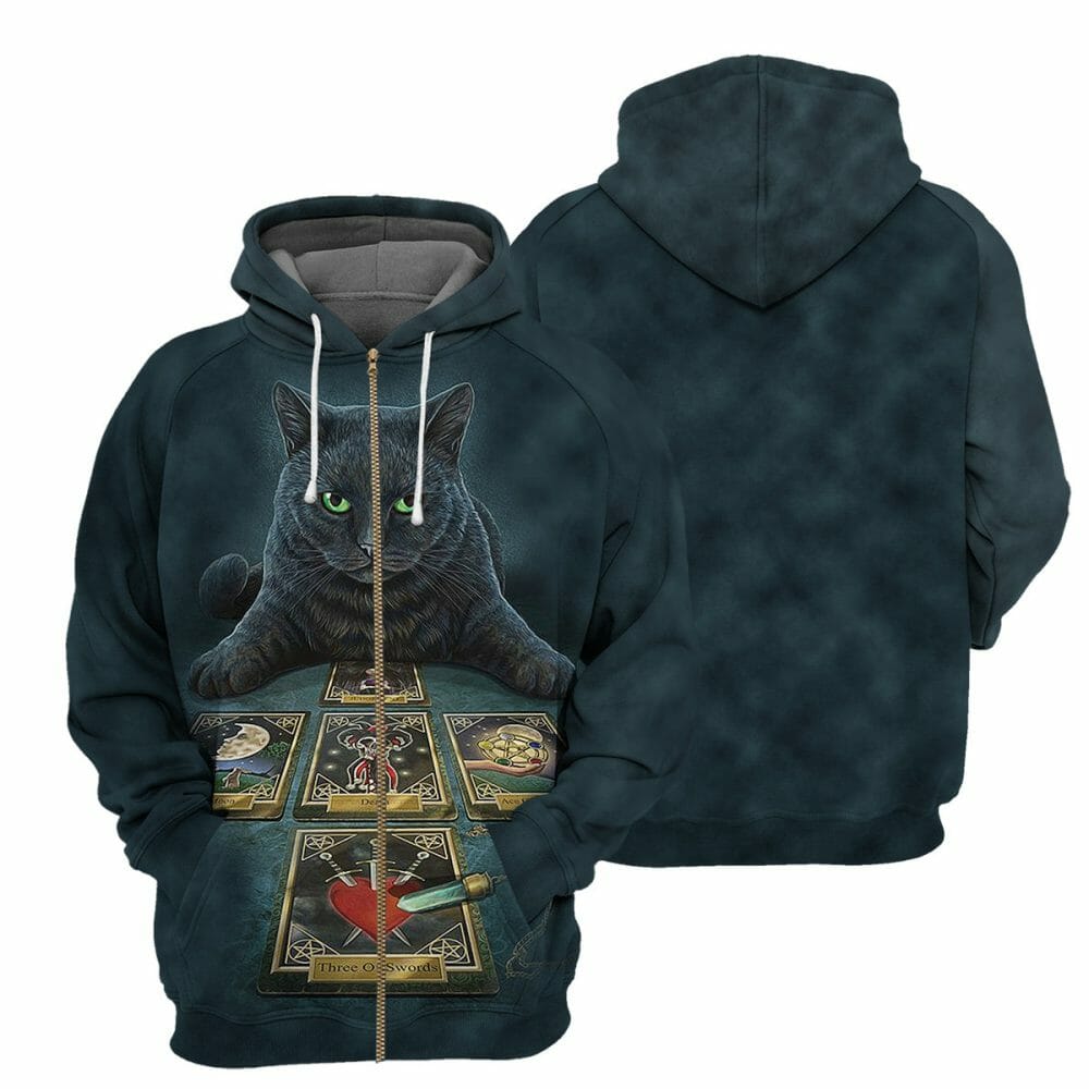  Wicca Black Cat - 3D All Over Printed Shirt Tshirt Hoodie Apparel