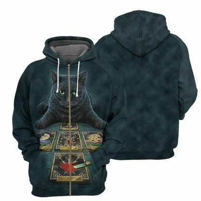  Wicca Black Cat - 3D All Over Printed Shirt Tshirt Hoodie Apparel