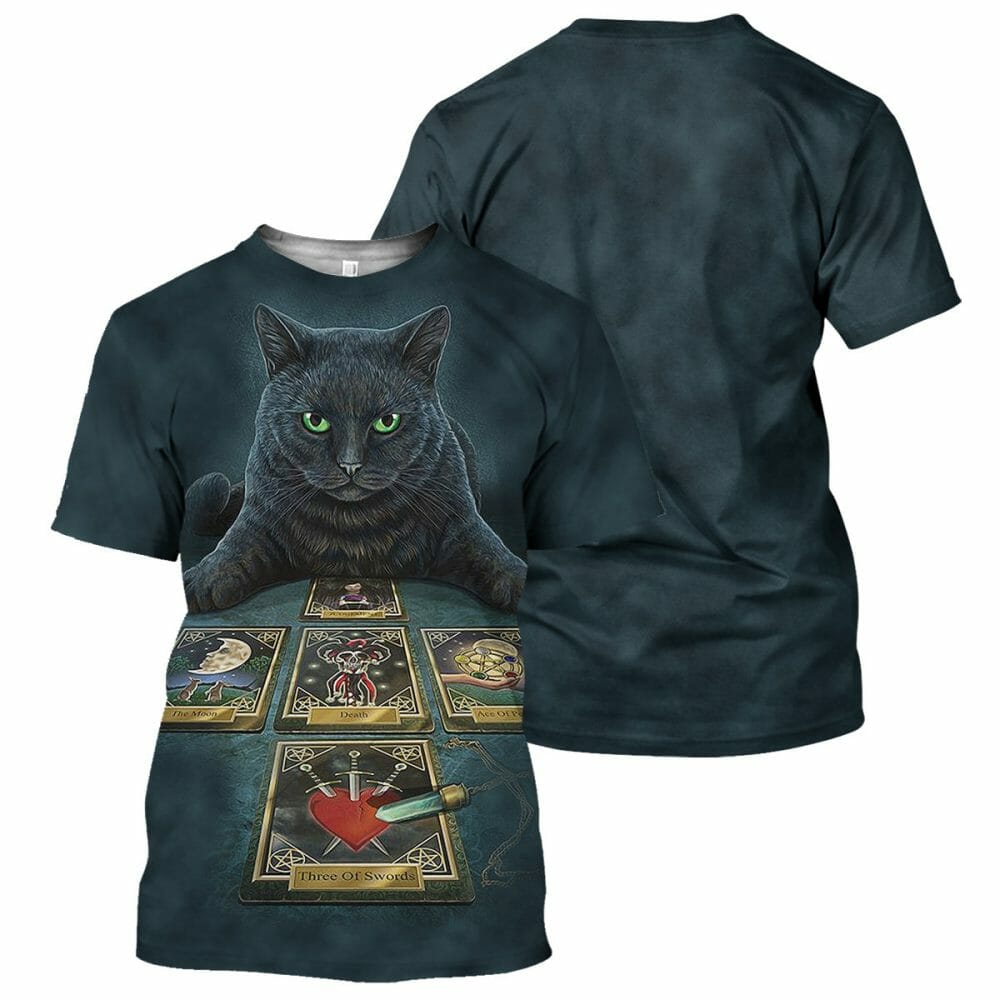  Wicca Black Cat - 3D All Over Printed Shirt Tshirt Hoodie Apparel