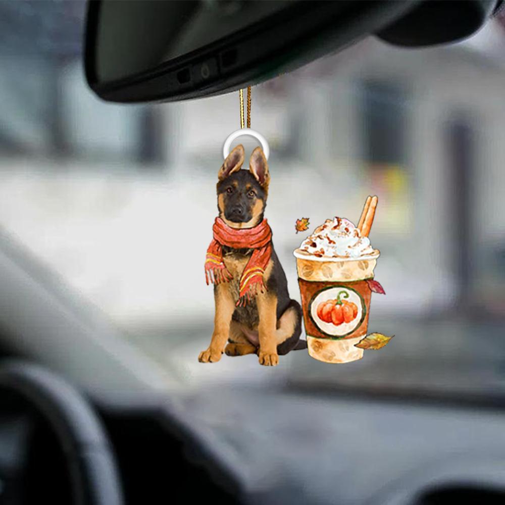 German Shepherd 1-Pumpkin Spice Kinda-Two Sided Ornament - Best gifts your whole family