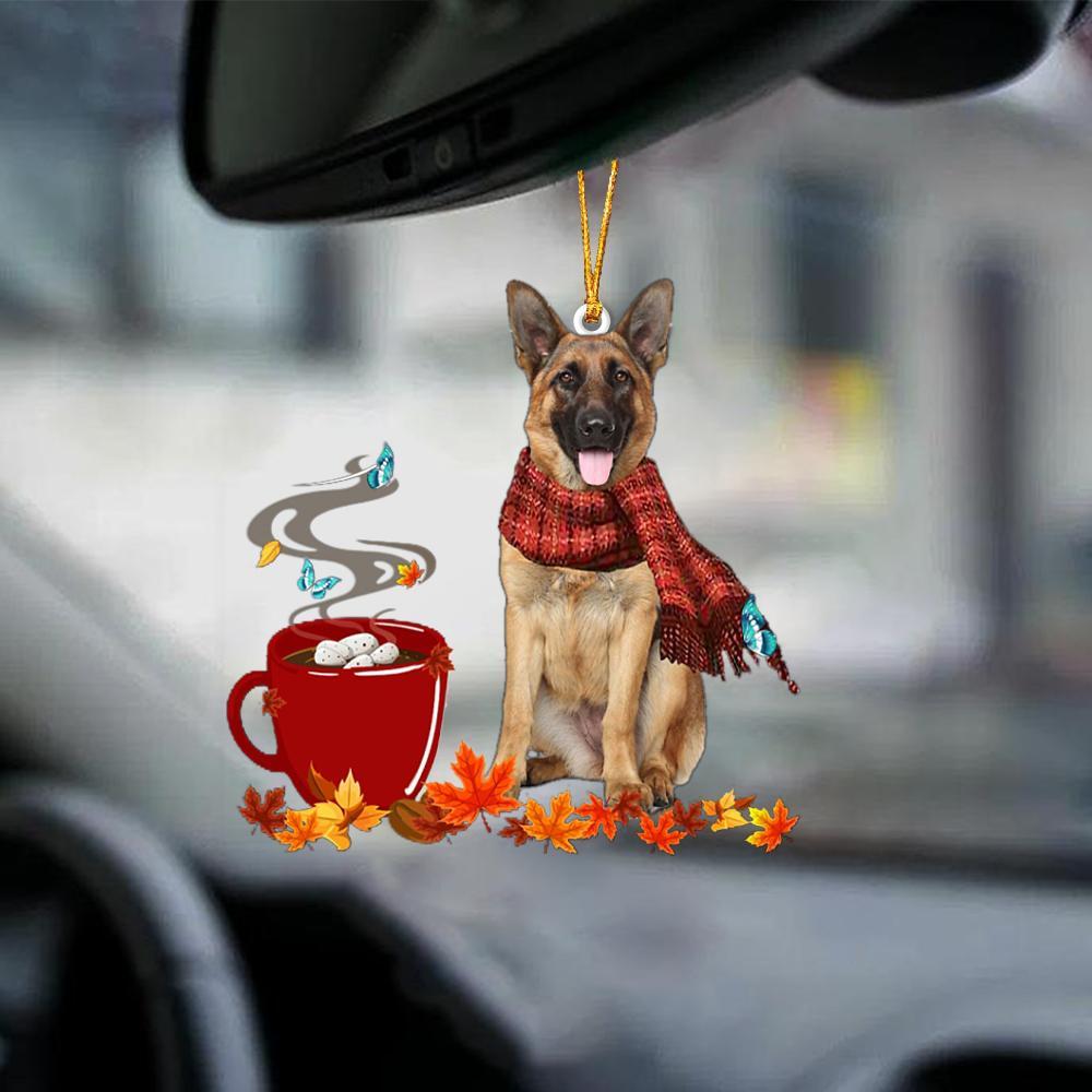 German Shepherd 2-Fall Chocolate-Two Sided Ornament - Best gifts your whole family