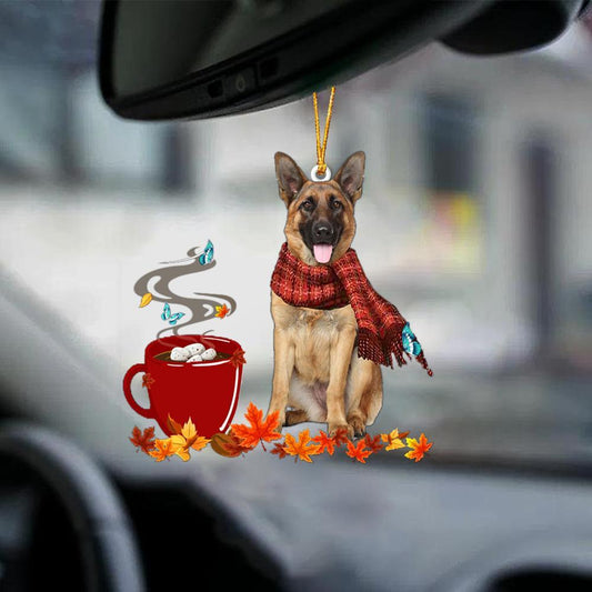 German Shepherd 2-Fall Chocolate-Two Sided Ornament - Best gifts your whole family