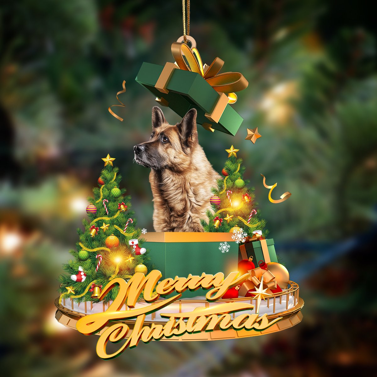 German Shepherd-Christmas Gifts&Dogs Hanging Ornament - Best gifts your whole family