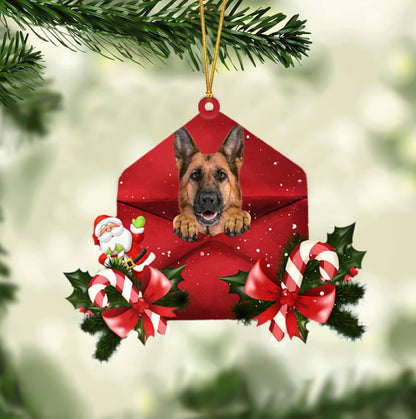 German Shepherd Christmas Letter Ornament Dog Christmas Decoration - Best gifts your whole family
