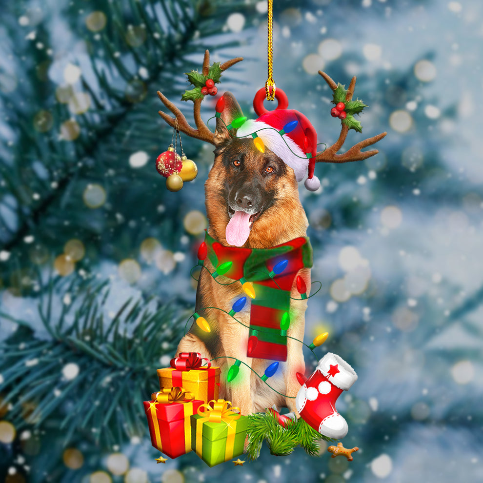 German Shepherd Christmas Shape Ornamentb - Best gifts your whole family