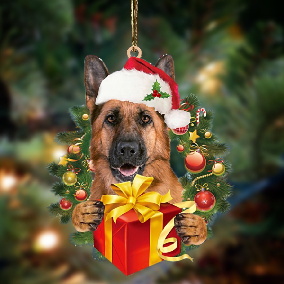 German Shepherd-Dogs Give Gifts Hanging Ornament - Best gifts your whole family