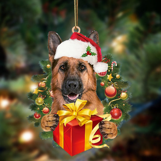 German Shepherd-Dogs Give Gifts Hanging Ornament - Best gifts your whole family