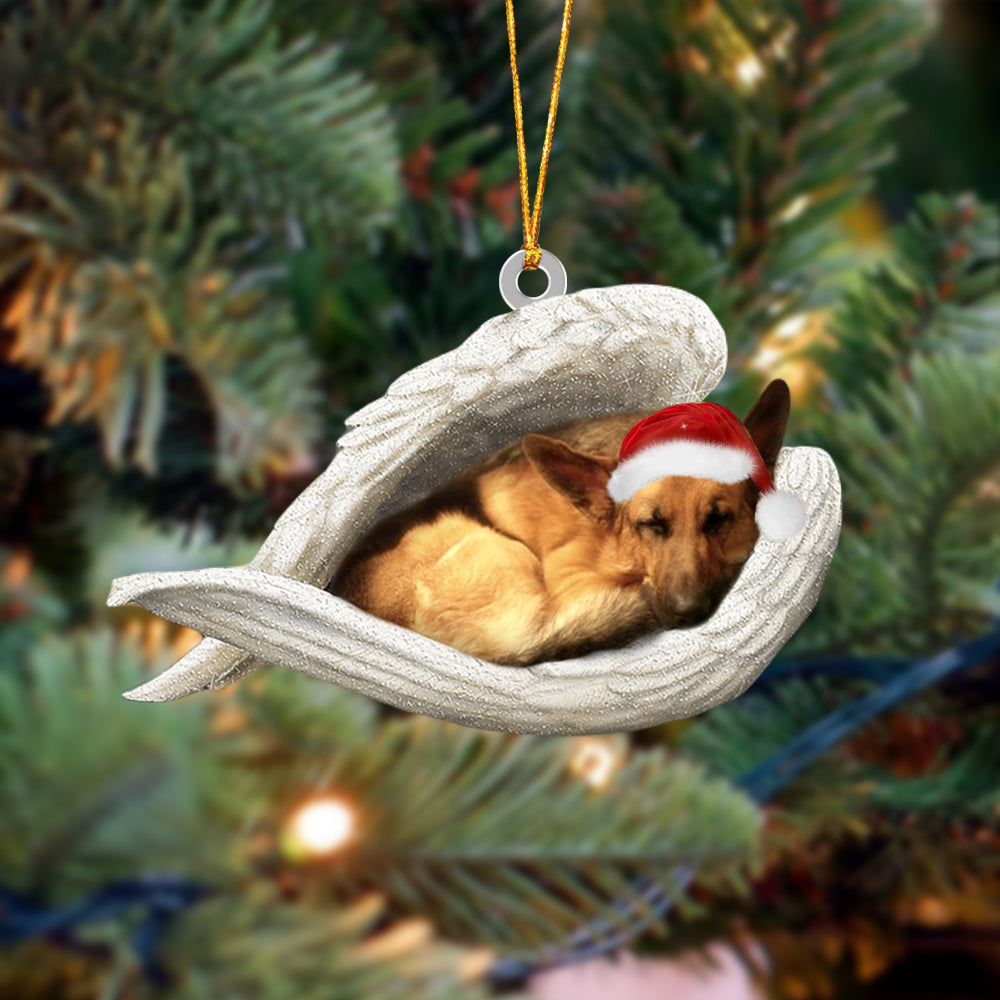 German Shepherd Sleeping Angel Christmas Ornament Dog Christmas Hanging Ornament - Best gifts your whole family