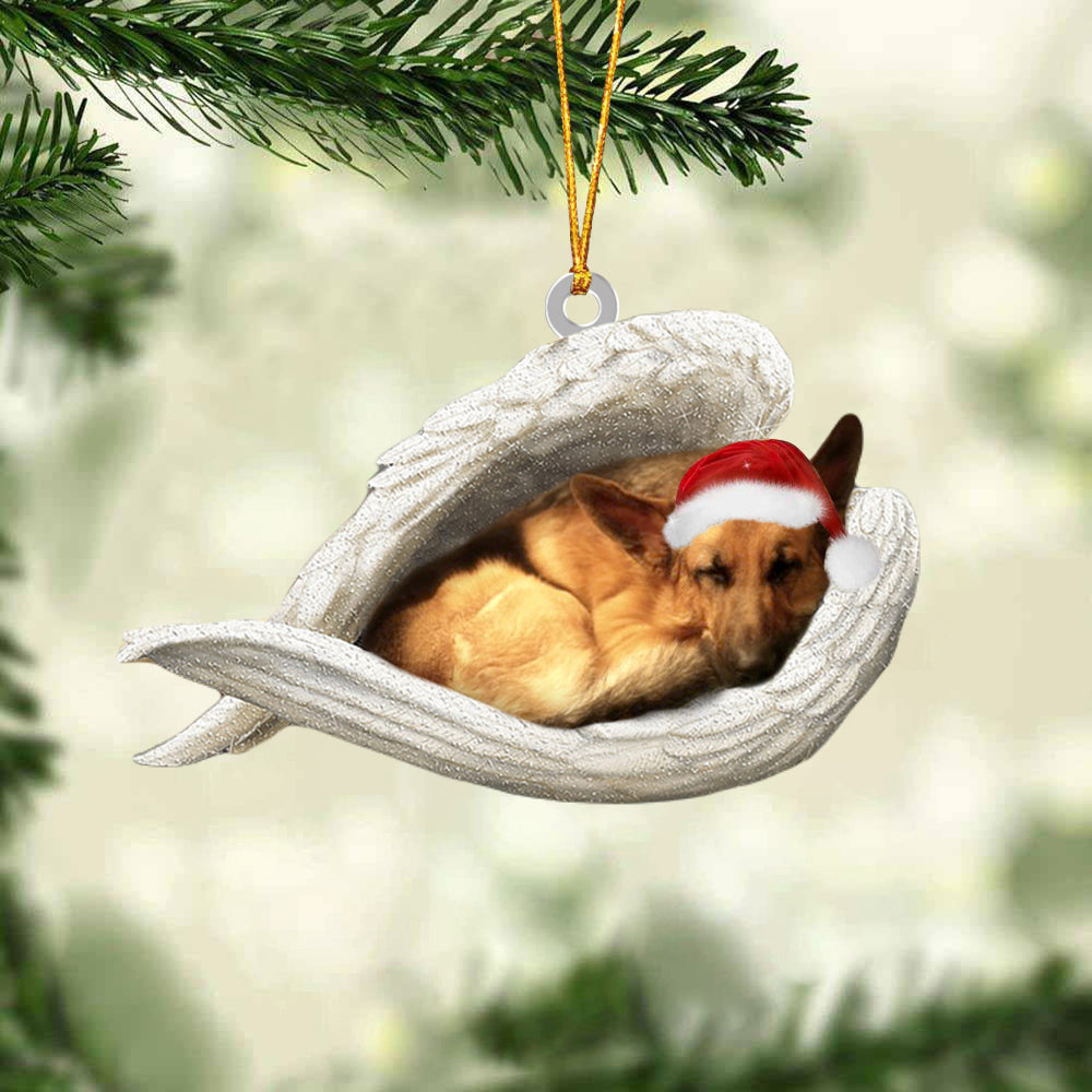German Shepherd Sleeping Angel Christmas Ornament Dog Christmas Hanging Ornament - Best gifts your whole family