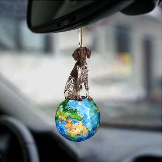 German Shorthaired Pointer-Around My Dog-Two Sided Ornament - Best gifts your whole family