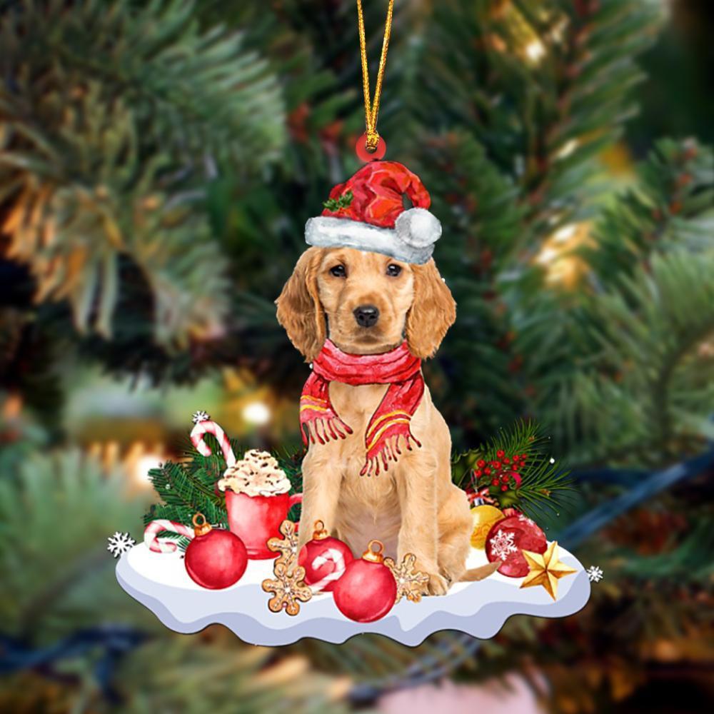 Golden Cocker Spaniel-Better Christmas Hanging Ornament - Best gifts your whole family