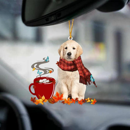 Golden Retriever 1-Fall Chocolate-Two Sided Ornament - Best gifts your whole family