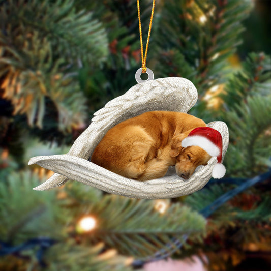 Golden Retriever-1 Sleeping Angel Christmas Ornament Godmerc - Best gifts your whole family