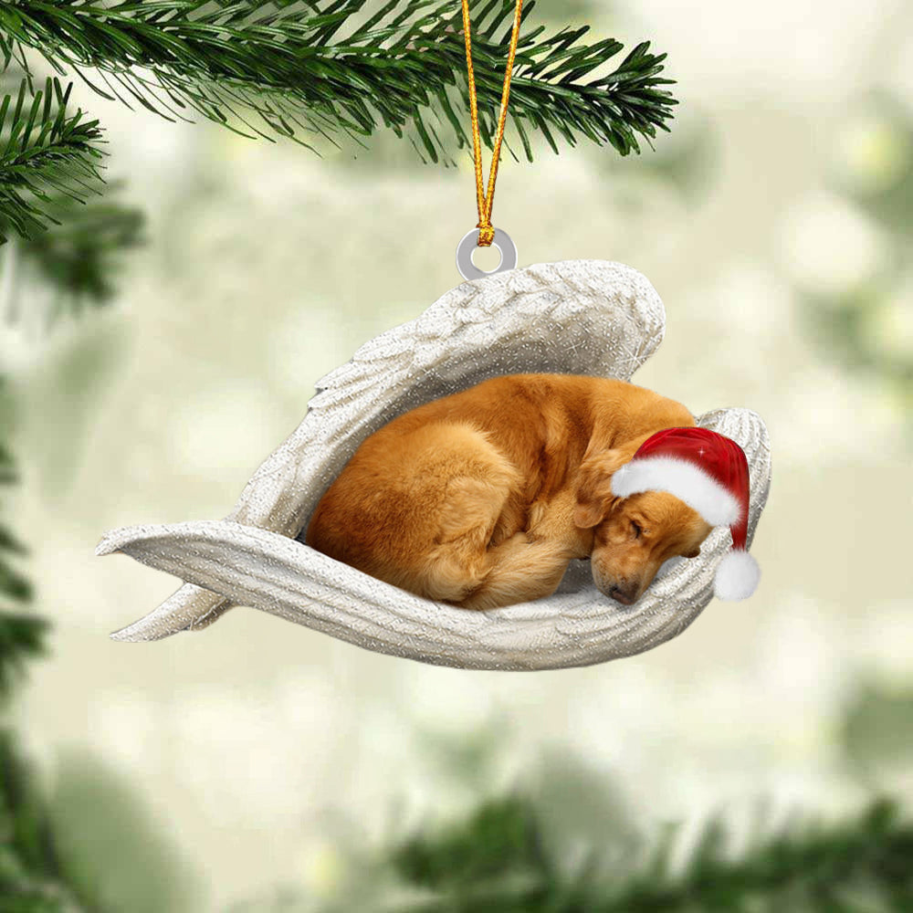 Golden Retriever-1 Sleeping Angel Christmas Ornament Godmerc - Best gifts your whole family