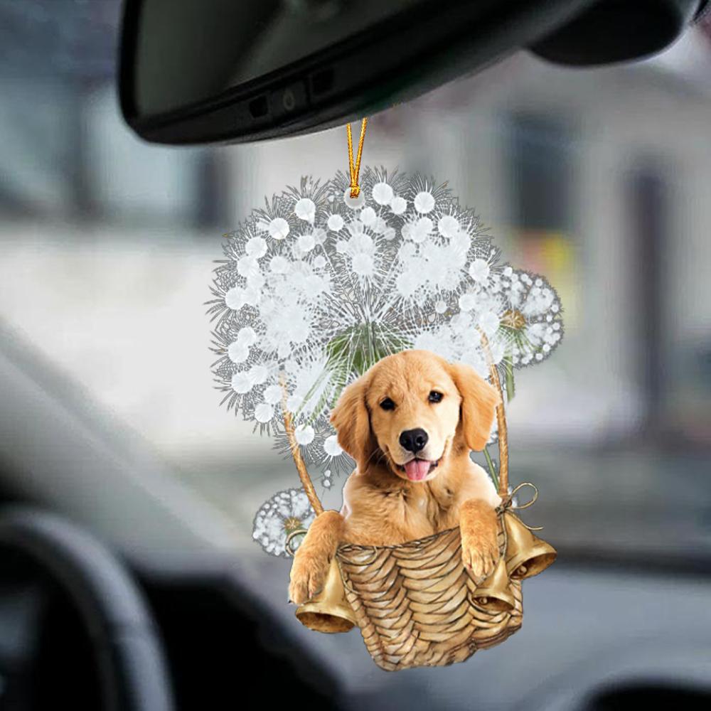 Golden Retriever-Dandelion-Two Sided Ornament - Best gifts your whole family
