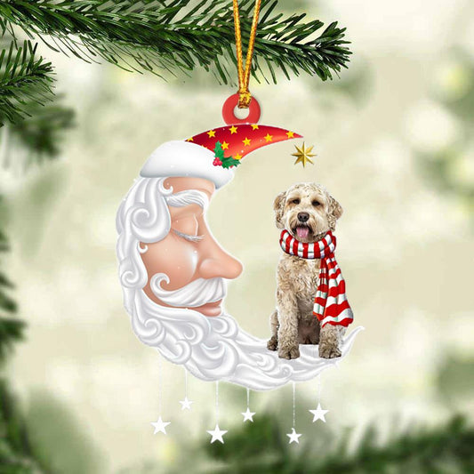 Goldendoodle 1 With Santa Christmas Ornament Dog Christmas Ornament - Best gifts your whole family