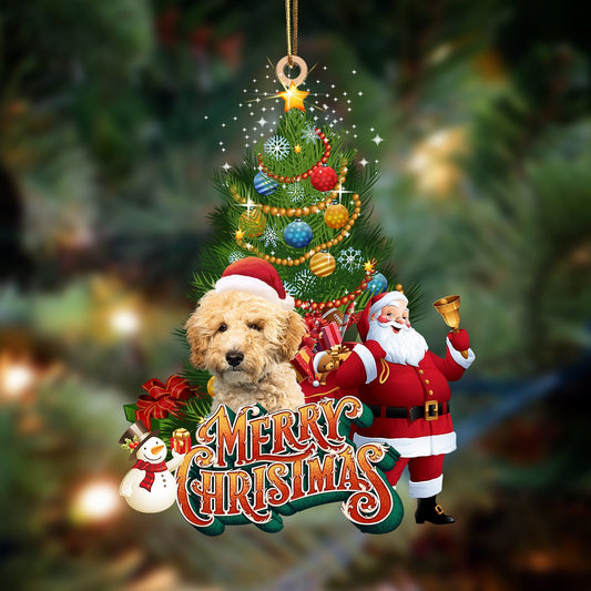 Goldendoodle 3-Christmas Tree&Dog Hanging Ornament - Best gifts your whole family