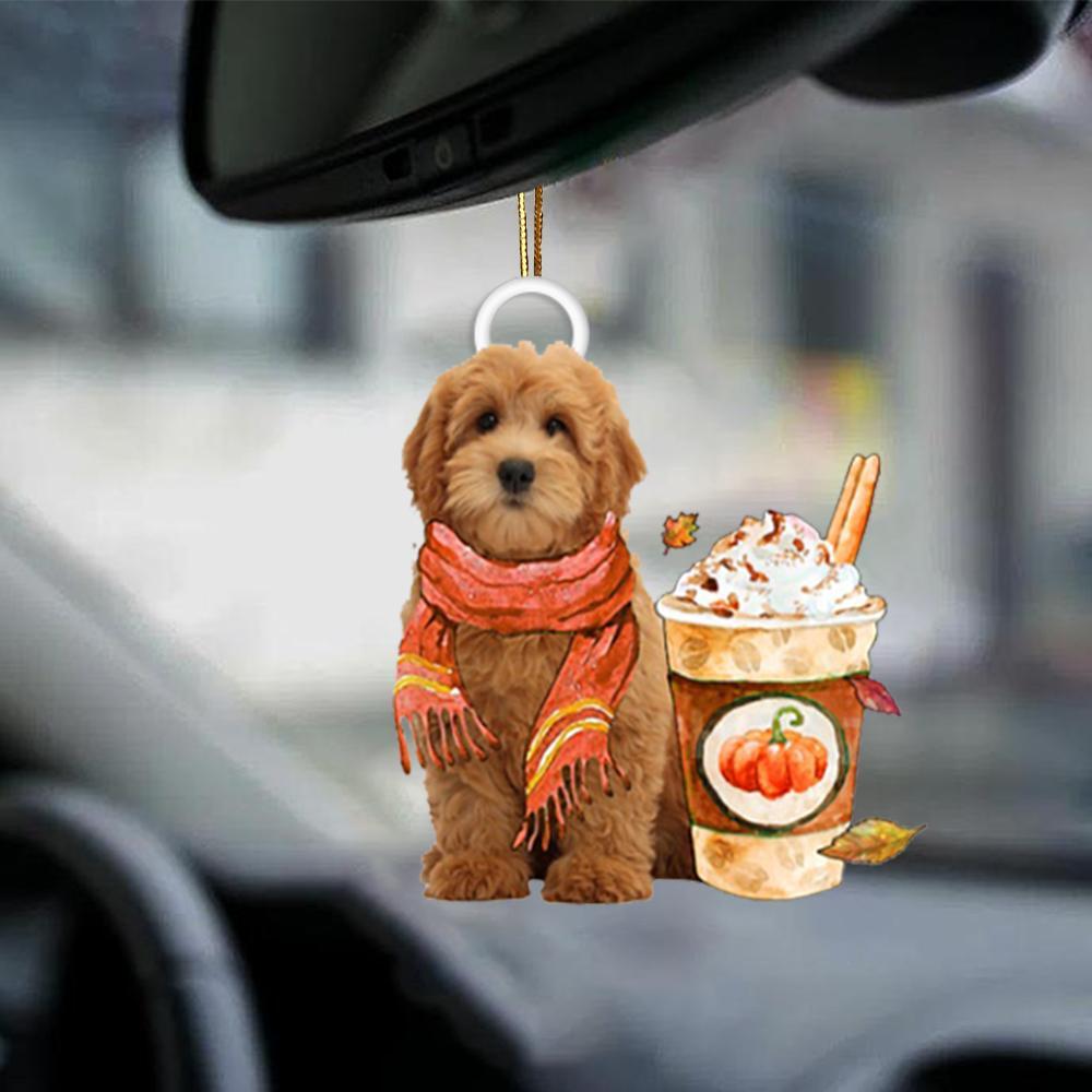 Goldendoodle-Pumpkin Spice Kinda-Two Sided Ornament - Best gifts your whole family