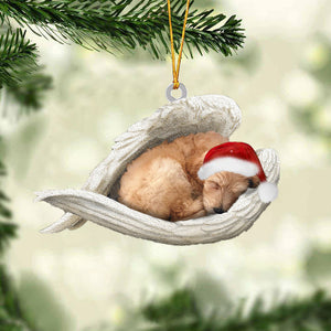 Goldendoodle2 Sleeping Angel Christmas Ornament Godmerc - Best gifts your whole family