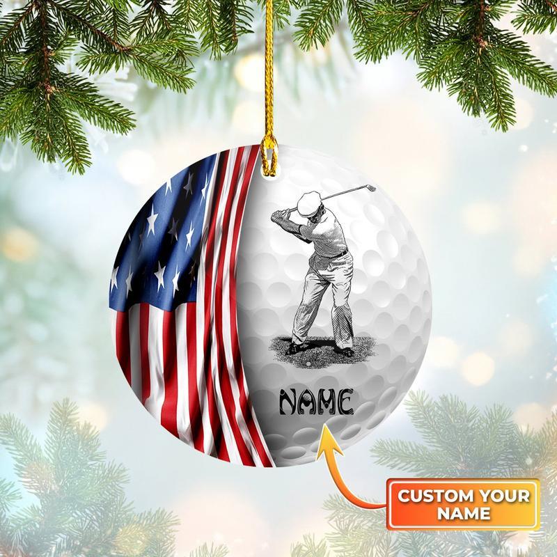 Golf Man Shaped Ornament - Ornaments Gift Golf Lovers - Best gifts your whole family