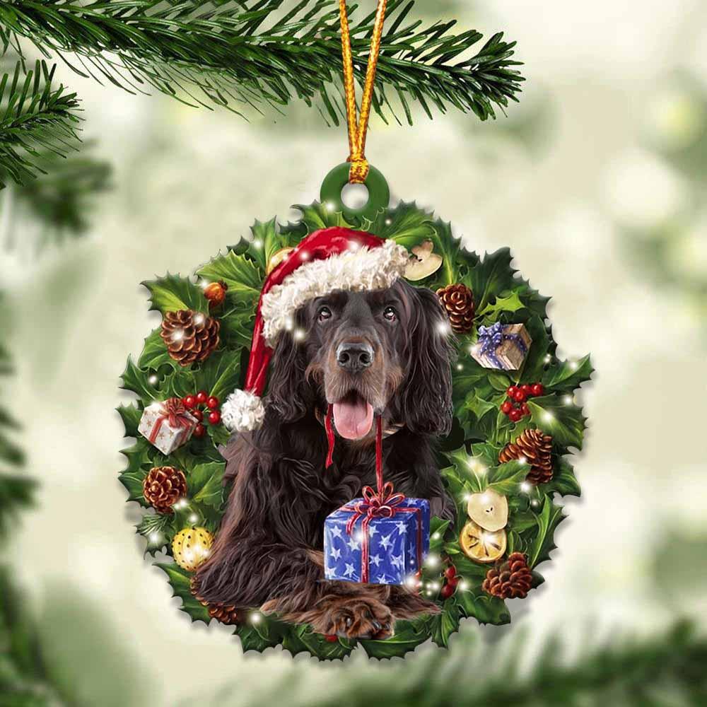 Gordon Setter and Christmas gift for her gift for him gift for Gordon Setter lover ornament, Christmas Ornament - Best gifts your whole family