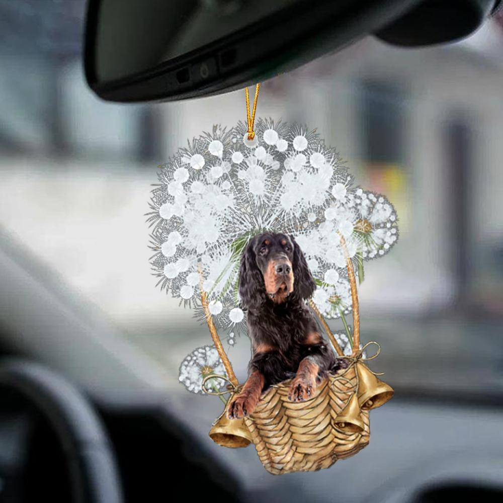 Gordon Setter-Dandelion-Two Sided Ornament - Best gifts your whole family