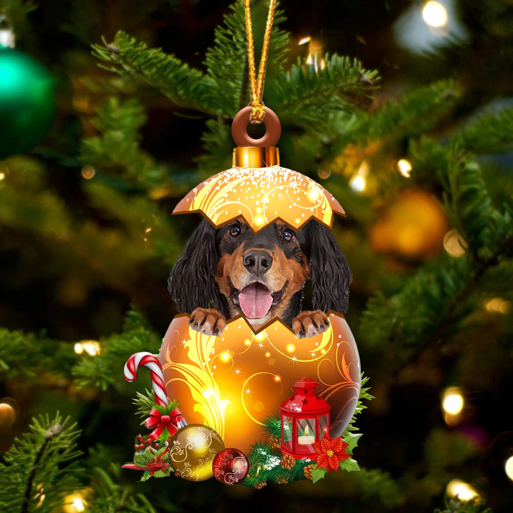 Gordon Setter In Golden Egg Christmas Ornament - Best gifts your whole family