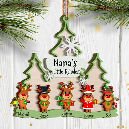 Grandma and Grandkids Christmas Ornament - Best gifts your whole family