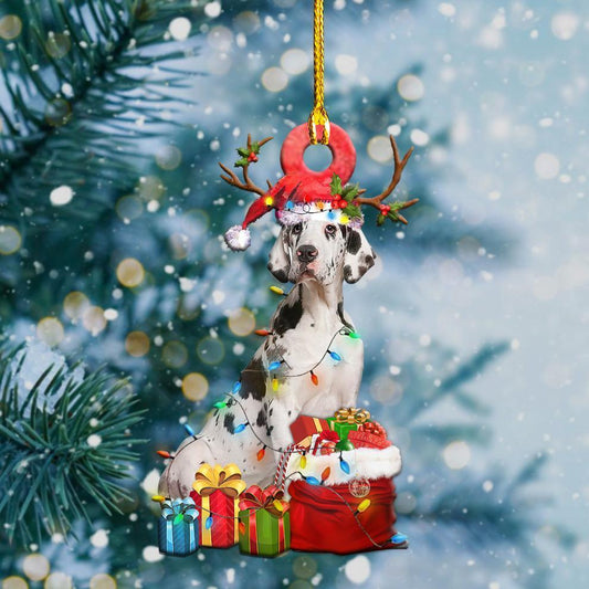 Great Dane Christmas Shape Ornament - Best gifts your whole family