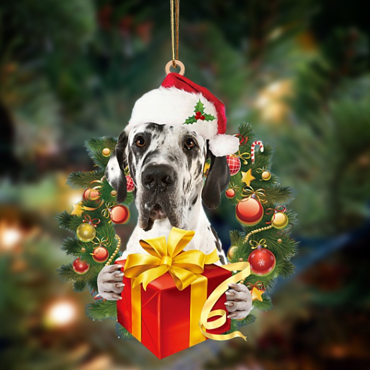 Great Dane-Dogs give gifts Hanging Ornament - Best gifts your whole family
