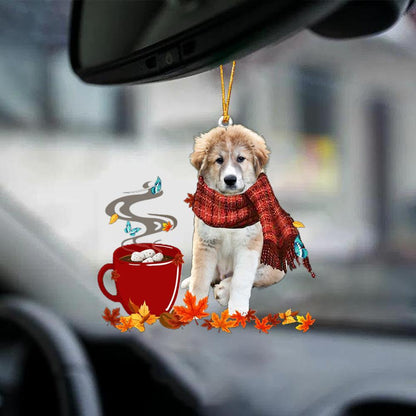 Great Pyrenees 1-Fall Chocolate-Two Sided Ornament - Best gifts your whole family