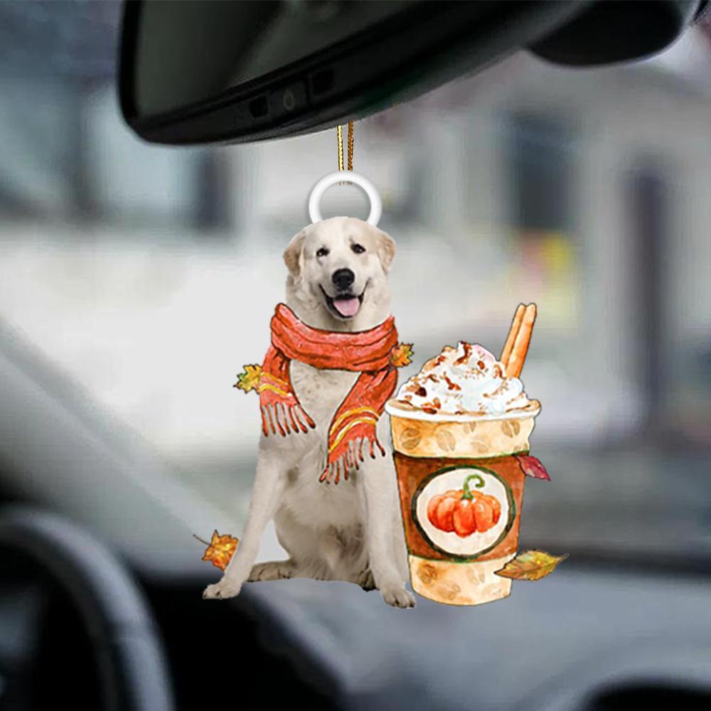 Great Pyrenees 2-Pumpkin Spice Kinda-Two Sided Ornament - Best gifts your whole family