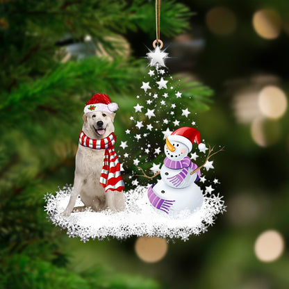 Great Pyrenees 2-Star Tree Hanging Ornament - Best gifts your whole family