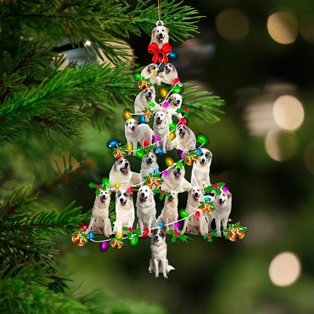 Great Pyrenees-Christmas Tree Lights-Two Sided Ornament - Best gifts your whole family