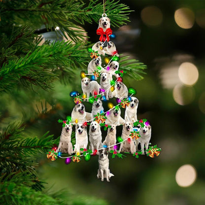 Great Pyrenees-Christmas Tree Lights-Two Sided Ornament - Best gifts your whole family