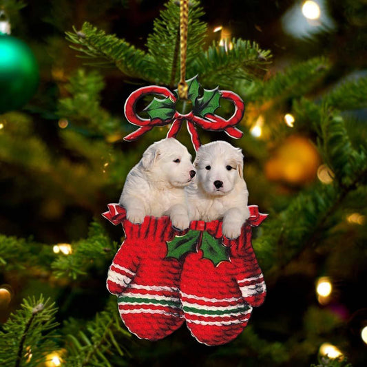 Great Pyrenees Inside Your Gloves Christmas Holiday-Two Sided Ornament Christmas 2022 Ornament Gift - Best gifts your whole family