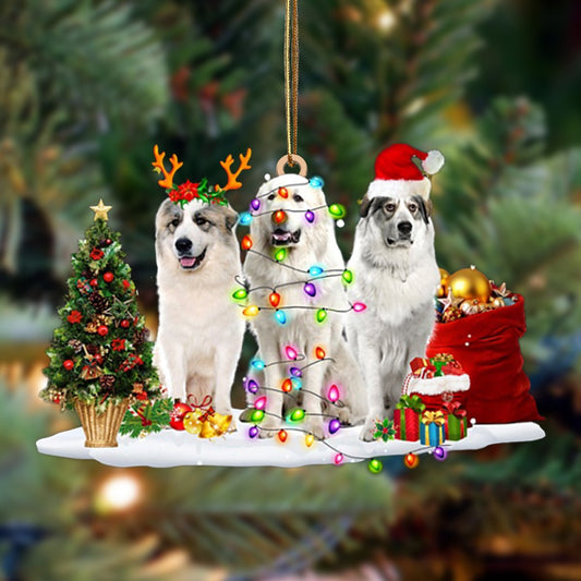 Great Pyreness-Christmas Dog Friends Hanging Ornament - Best gifts your whole family