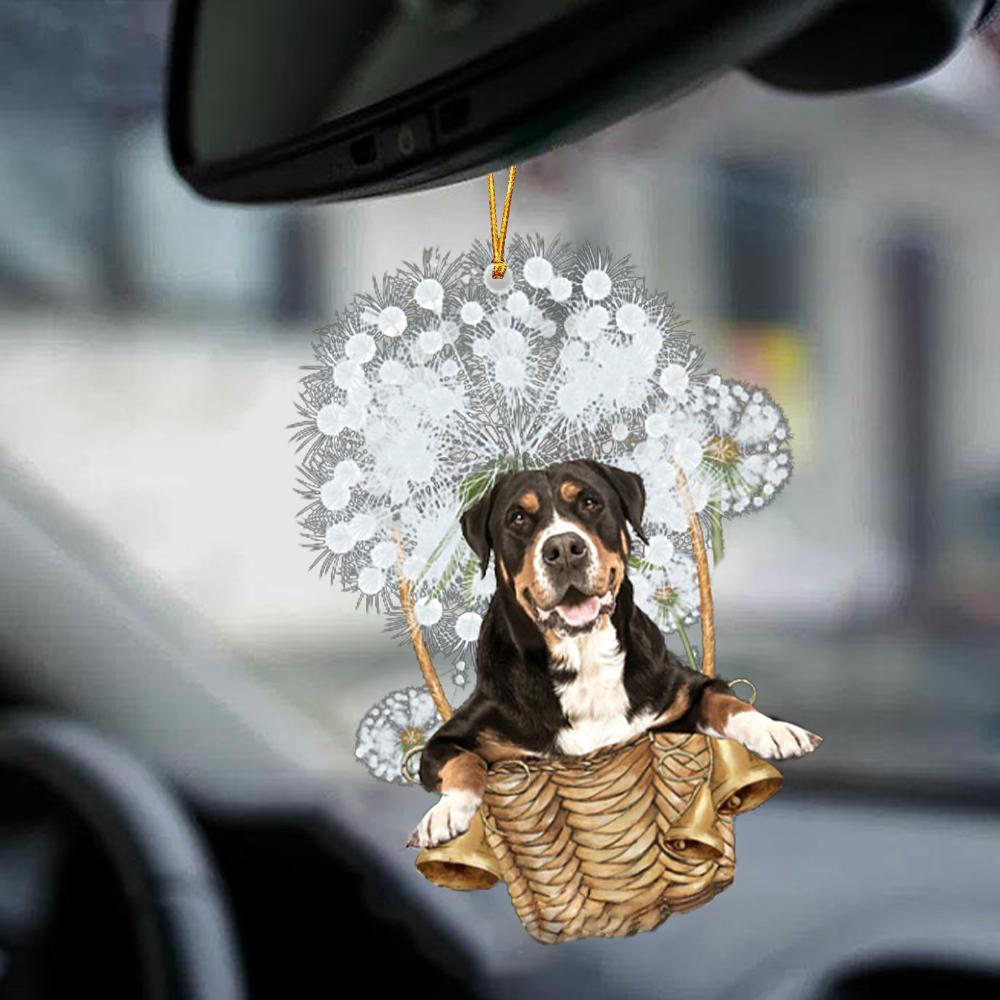 Greater Swiss Mountain-Dandelion-Two Sided Ornament - Best gifts your whole family