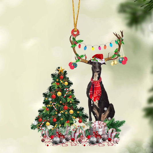 Greyhound 1-Christmas Tree Gift Hanging Ornament - Best gifts your whole family