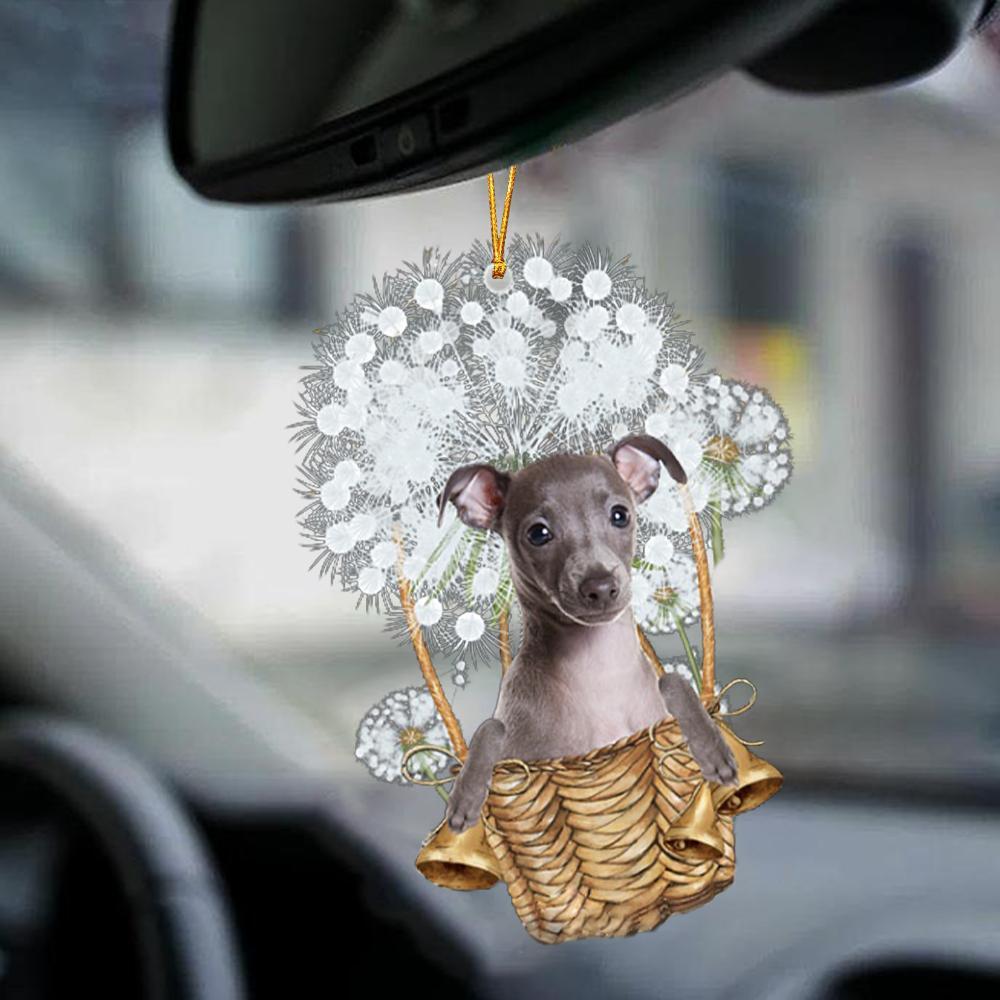 Greyhound-Dandelion-Two Sided Ornament - Best gifts your whole family