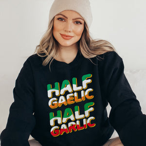 half gaelic half garlic st paddys wear Italian leprechaun T-Shirt