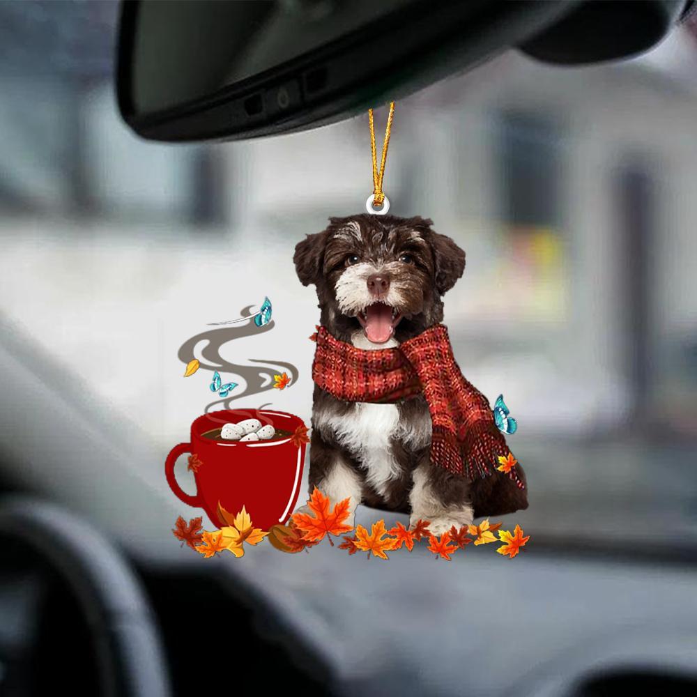 Havanese 2-Fall Chocolate-Two Sided Ornament - Best gifts your whole family